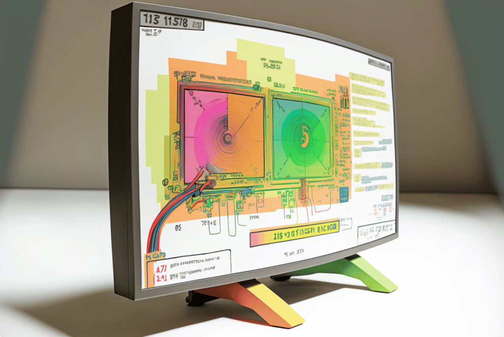 paper computer showing b2b info